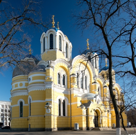 Vladimir Cathedral in Kiev, Ukraineの写真素材