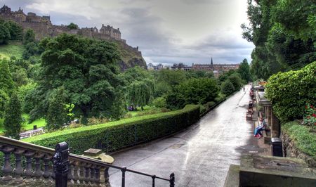 Rough scottish landscape in severe weather conditionsのeditorial素材