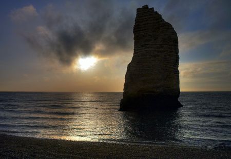 Landscape Etretat Normandy Franceの写真素材