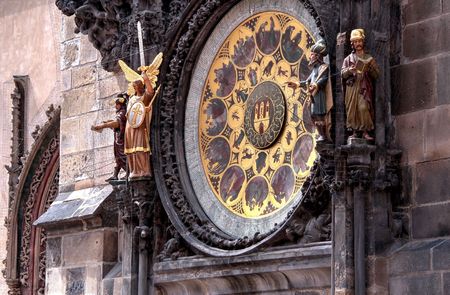 a view on czech daily life on a clear dayの写真素材