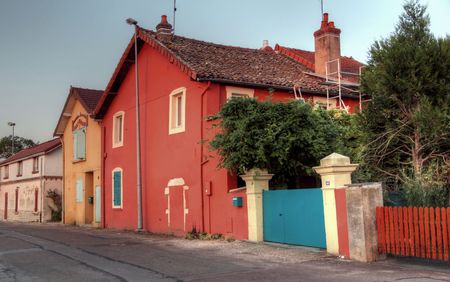 Various colors in a French landscape in summertimeのeditorial素材