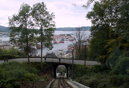 Scandinavian urban exploration on a cloudy day in summertimeの写真素材