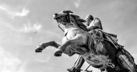 A norwegian landscape in the summertimeの写真素材