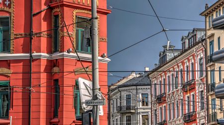A norwegian landscape in the summertimeの写真素材