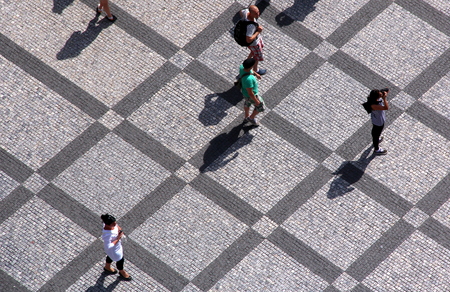 people walking on the streetのeditorial素材
