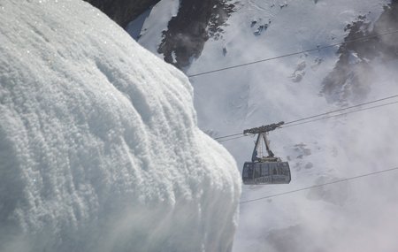 Lift in austrian ski resort in the Alps, Austriaのeditorial素材