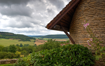 Medieval town Rocamadour in Franceの写真素材