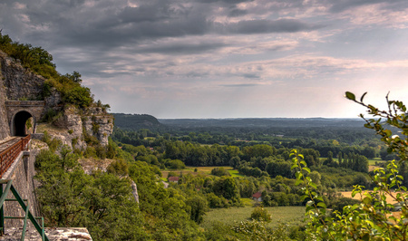 French landscape with train rails in the summerのeditorial素材
