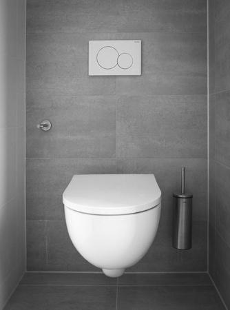 Close up of modern dutch bathroom interiorの写真素材