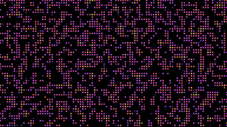 abstract wallpaper background purple dots green yellow random generated game of life