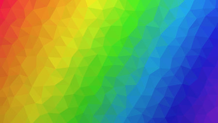 4k uhd wallpaper background art windows apple android cgi graphics abstract colorful triangles fractal design patternの写真素材
