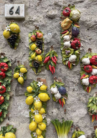 Street of Scaligero Castle in Sirmione at lake garda in italy in the summerの写真素材