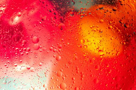 Space or planets universe cosmic abstract background. Abstract molecule sctructure. Water bubbles. Macro shot of air or molecule. Abstract space background. Selective focusの写真素材