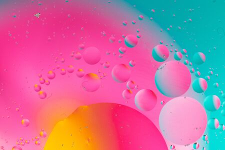 Abstract molecule sctructure. Water bubbles. Macro shot of air or molecule. Abstract space background.の写真素材