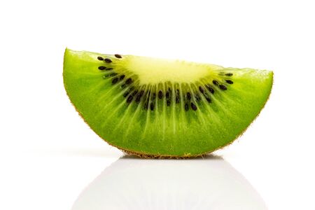 Kiwi fruit isolated. Green fresh kiwifruit. Organic nutrition coの写真素材