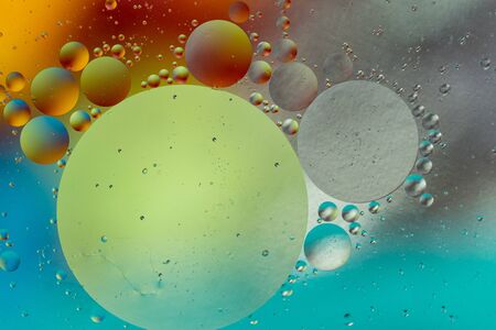 Abstract macro oxygen molecules. Micro space background. Concept: cosmic pattern.の写真素材