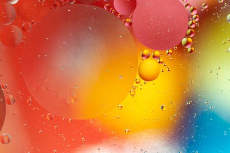 Abstract molecule sctructure. Water bubbles. Macro shot of air or molecule. Abstract space background.の写真素材