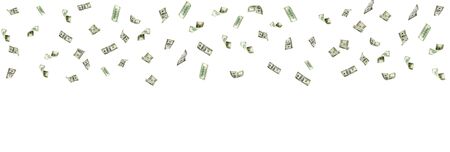 Money falling. American money. Washington american cash, usd background.の写真素材