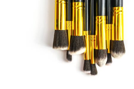 Brushes make up. Cosmetic drawing products for woman body. Glamoの写真素材