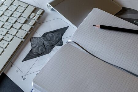 Statistical data. Diagrams graphs and financial documents reviewing on table. Analytics and financial backgroundの写真素材