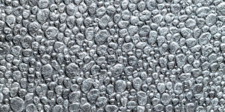 Black grain background. Gray wall for board background. Gray styro foam foam texture or white plastic polystyrene patternの写真素材