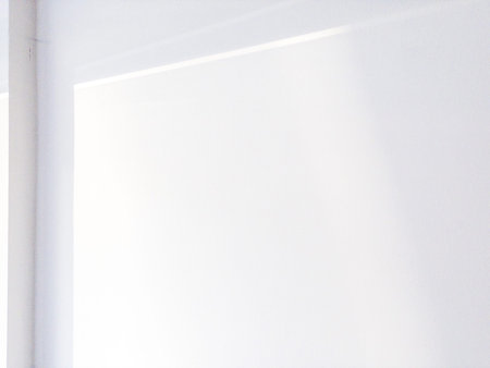 Shadows on wall. Abstract light, black shadow overlay from window on white texture wall. Sunlight...