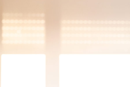 Lights shadows. Abstract light, black shadow overlay from window on white texture wall. Sunlight...