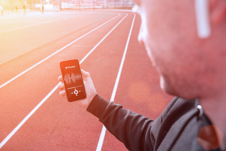 training music. Lifestyle workout exercise man training. Young beautiful man doing sports. Sport...