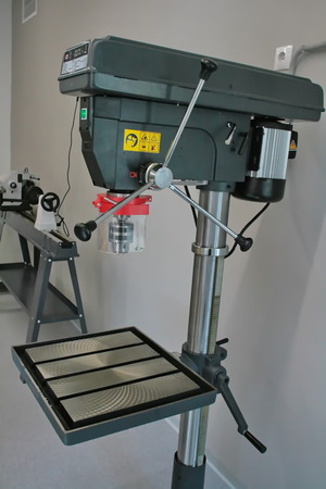 Drilling machine in the office of labor trainingのeditorial素材