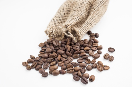 Roasted coffee beans backgroundの写真素材