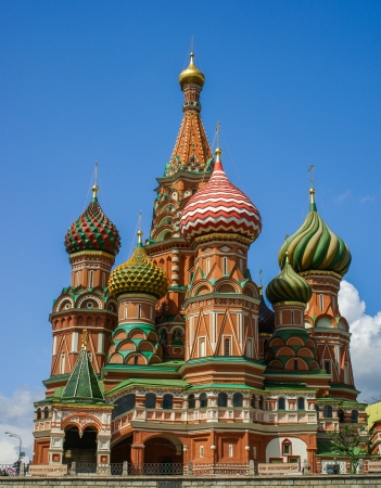 Saint Basil Cathedral in Moscow  Russia の写真素材