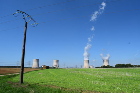 Nuclear power plant in Cattenom, Franceのeditorial素材