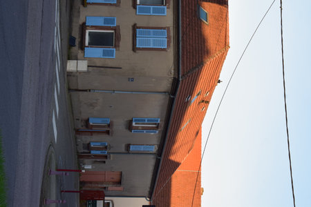 View of the facade of a building in  Franceのeditorial素材