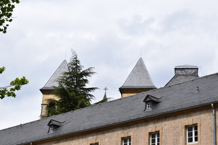 Architecture of the city of Echternach, Luxembourgのeditorial素材