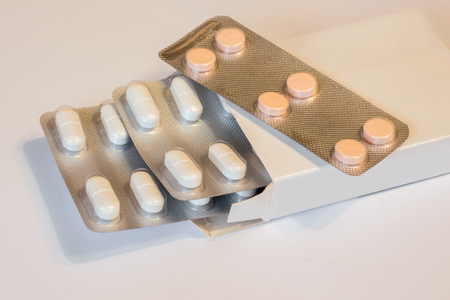 tablets for  treatment of patients in  hospital, prescription drugsの写真素材