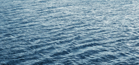 Water texture with waves during windy weather