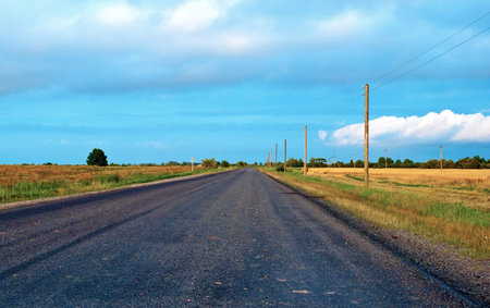 Country highway in Lithuania