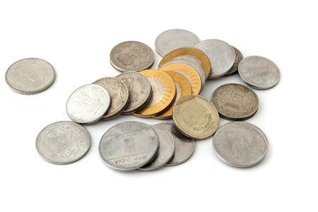 Indian currency coinsの写真素材