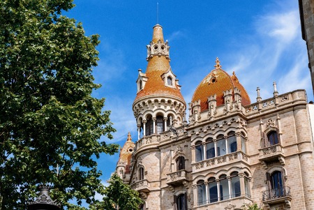 casa Rocamora or Casa Lleo Morera  built by the Bassegoda brothers in Passeig de Graciaのeditorial素材