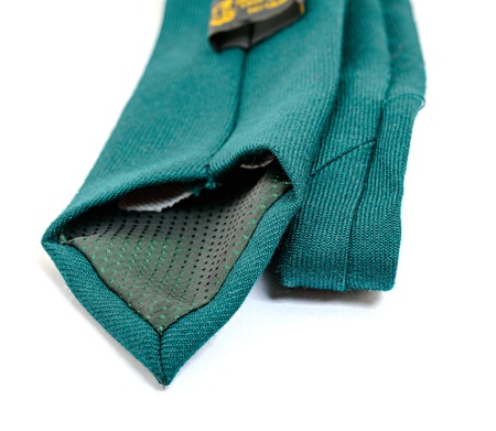 Classic plain Emerald green highland wool tieの写真素材