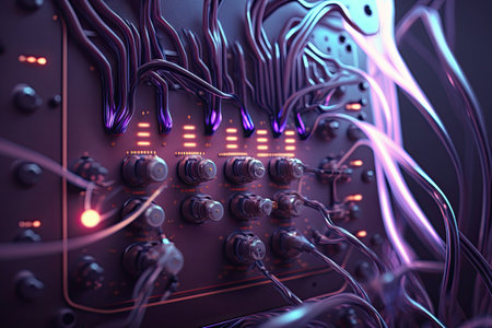 Line Out, Line In. Electronic space music. Concept. Generative AIの素材