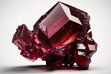 Beautiful red Ruby crystalの素材