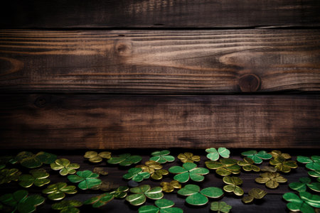 St Patrick's day themed background. Luck of Irish. Generative AIの素材