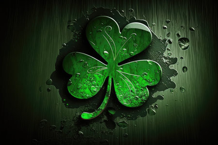 St Patrick's day themed background. Luck of Irish. Generative AIの素材