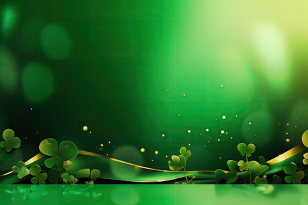St Patrick's day themed background. Luck of Irish. Generative AIの素材