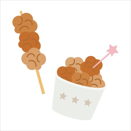 Fried snack (stall and event menu)のイラスト素材