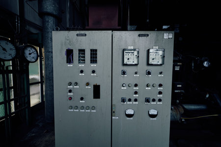 old lost abandonend industrial factory building powerhouse