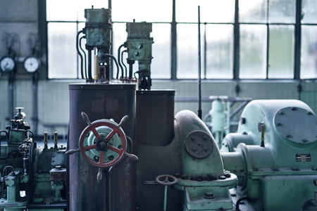 old lost abandonend industrial factory building powerhouseの写真素材