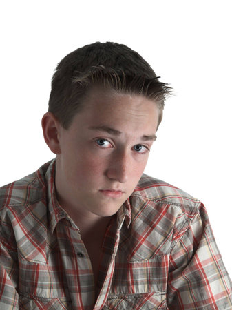 A teenager looks provocative at me