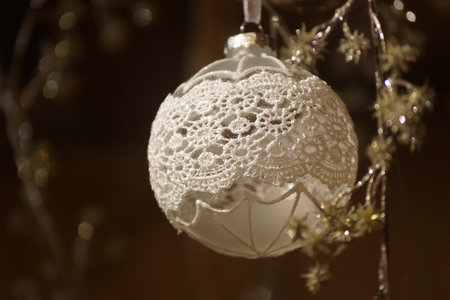 Christmas tree decoration ballの写真素材